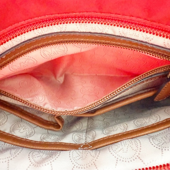 MICHAEL KORS Kempton Red Crossbody Bag Purse - Picture 9 of 12